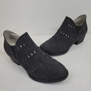 JBU By Jambu Evelyn Encore Booties Womens Sz 7 M Vegan Slip-On Lugged Soles  Blk